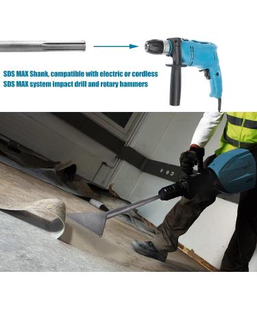 6-Inch SDS Max Floor Scraper Tile Chisel for Thinset Removal - Fits SDS Max Rotary Hammers - 6X14 Tile Tools - Buy Online on SooperMarket.com