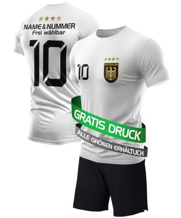 De fanshop germany jersey children set with shorts em 2024 football gifts for boys men football jersey personalized with their own name d-fans