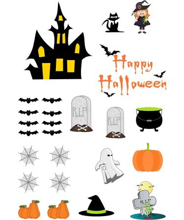 edible Halloween Scary Haunted House Stand Up Scene Made from Edible Wafer Card Perfect for Decorating Your birthday and Halloween Cakes- childrens kids party Standing Cupcake Cake Toppers 25 pieces - Buy Online on SooperMarket.com