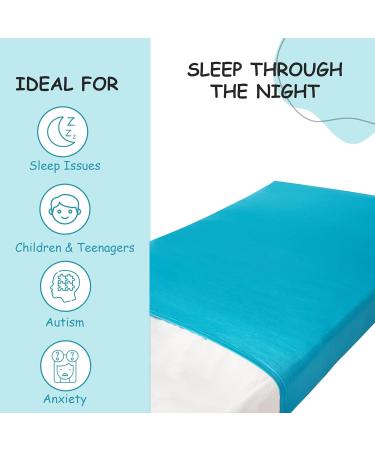 Sensory Compression Bed Sheet for Kids with Autism & Anxiety - Sentire-Sensory UK - Single Blue - Buy Online on SooperMarket.com