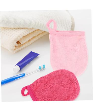 Shop 4pcs Cleansing Fingertips Makeup Remover Cloths - Exfoliating Face Towel & Mitts for Gentle Hair & Skin Care - Buy Online on SooperMarket.com