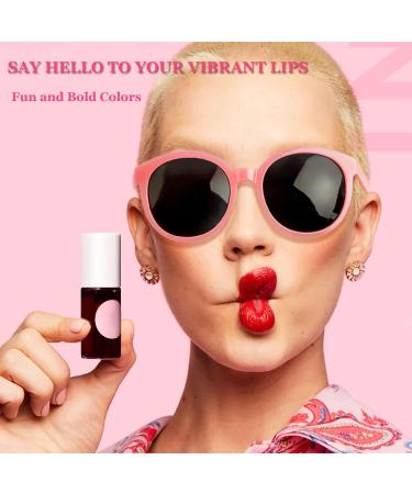 ZARICS 4 Colors Lip Tint Stain Set - Korean Lip Gloss & Multi-Use Lip and Cheek Tint | Long-Lasting Waterproof High Pigment Makeup - Buy Online on SooperMarket.com