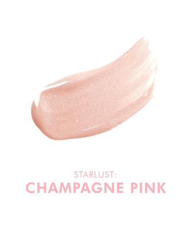 Beauty For Real Starlust Lip Gloss - Champagne Pink Metallic - Non-Sticky Plumping & Hydrating - Marine Collagen - 0.15 fl oz - Buy Online on SooperMarket.com