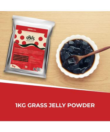 1kg Grass Jelly Powder - Vegetarian - Great as a Bubble Tea Topping - Buy Online on SooperMarket.com
