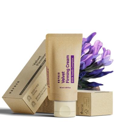 Velvet Firming Face Moisturizer - Bakuchiol Retinol Alternative Face Cream with Ceramide Peptide - Anti Aging Wrinkle Cream for Face & Neck Fragrance Free Unscented Lotion Korean Skin Care Velvet Firming Cream