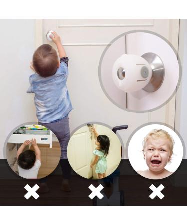 EUDEMON 6 Pack Baby Safety Door Knob Covers - Childproof Door Knob Locks - Buy Online on SooperMarket.com