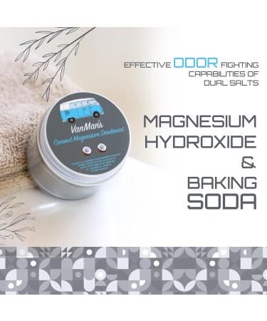 Vanman Coconut & Magnesium Deodorant for Sensitive Skin - Odor Fighting & Moisture Protection (2oz) - Buy Online on SooperMarket.com