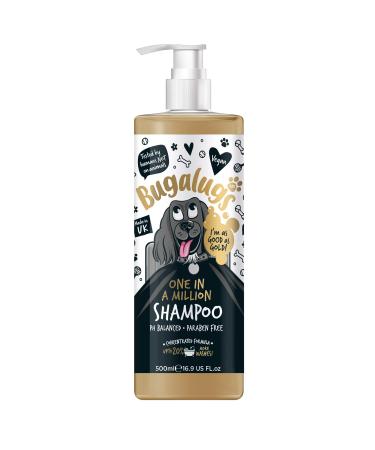 BUGALUGS Dog Shampoo with a Distinctive One in a million Fragrance - Natural dog grooming shampoo products for smelly dogs best puppy professional groom shampoo & conditioner (1x500ml)