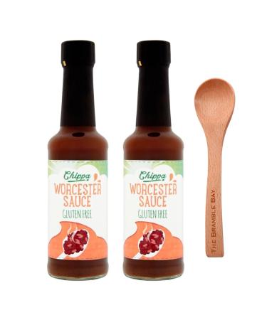Worcestershire Sauce Gluten Free 150ml x2 Wooden Spoon
