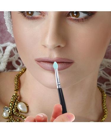 FOYTOKI 15 Pcs Silicone Eyeshadow Brush Make up Sponges Lip Balm Brush Makeup Tool Plastic Handle - Buy Online on SooperMarket.com