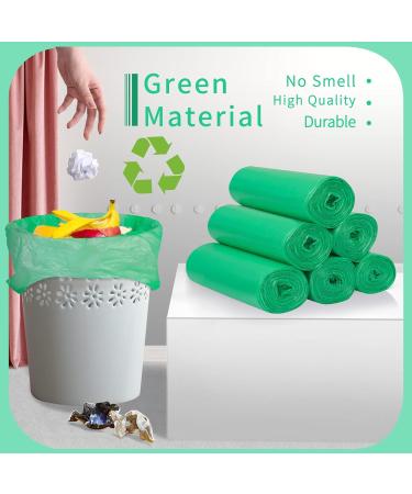 Fyy Garbage Bags - 120 Waste Bags (6 Rolls) for Kitchen Bathroom Office | Black & Green 3L to 10L | Durable & Leak-Resistant - Buy Online on SooperMarket.com