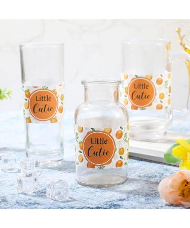 48 Pieces Little Cutie Baby Shower Water Bottle Labels - Waterproof Oranges Bottle Wrappers for Unisex Baby Shower Favors - Buy Online on SooperMarket.com