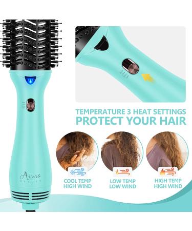 Aima Beauty Professional Hot Air Brush 4-in-1 Volumizer - Anti-Scald Ionic Technology - for All Hair Types - Buy Online on SooperMarket.com