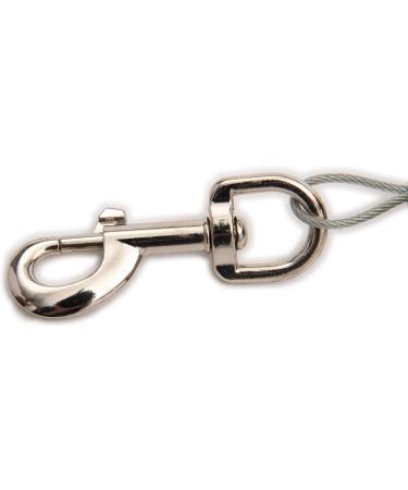 Lixit Animal Care Retractable Cable Ties - Medium (25-80 lbs) - Durable Black Pet Tie Downs for Secure Animal Control - Buy Online on SooperMarket.com