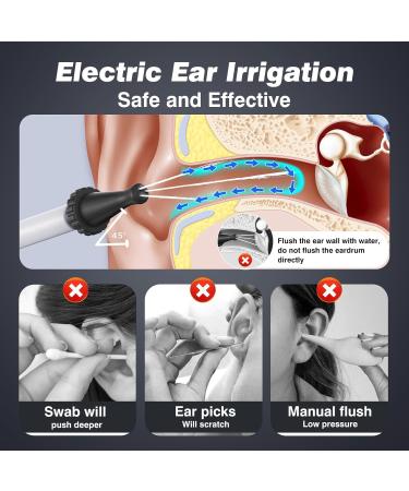 HassoKon Electric Ear Wax Removal Kit - 4 Modes, 6 Tips, Efficient Ear Cleaning for Adults & Kids - Buy Online on SooperMarket.com