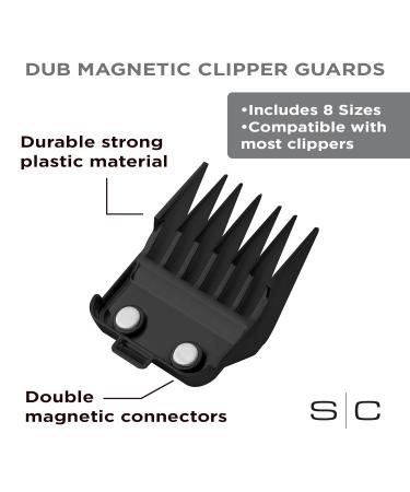 Buy StyleCraft Professional Dub Magnetic Hair Clipper Guards - Premium Neodymium - Sizes 1/16 to 3/4 - International Shipping Available - Buy Online on SooperMarket.com