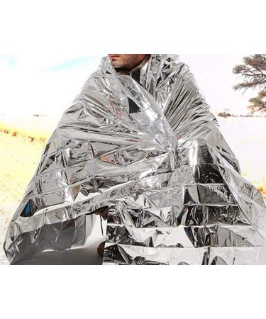 Emergency Foil Camping Blanket 130cm x 210cm - Ideal for Hiking & First Aid - Buy Online on SooperMarket.com