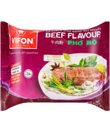Vifon Vietnamese Style Instant Rice Noodles Beef Flavour Pho Bo 60g (Pack of 30) 1 Case - Buy Online on SooperMarket.com