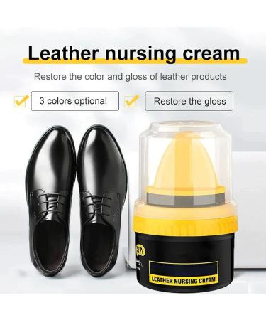 Evember 2 Colors Shoe Polish Leather Repair Cream Leather Cream Shoe Polish Cream Shoe Polish Leather Repair Cream Liquid Shoe Care Shoe Cream With Sponge Applicator Intensive Leather Care Nourishing 1pcs black - Buy Online on SooperMarket.com