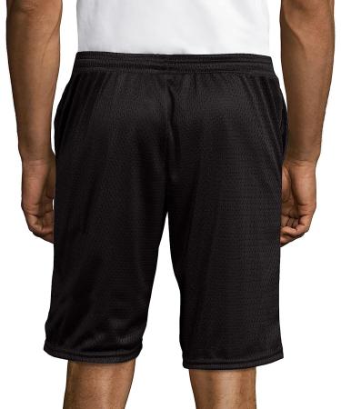 Hanes Sport Men's Mesh Pocket Shorts - 9 Inseam Medium Ebony - Buy Online on SooperMarket.com