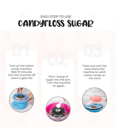 Baking Beauty and Beyond Premium Cotton Candy Floss Sugar - 400g Original Pink Flavor - Buy Online on SooperMarket.com