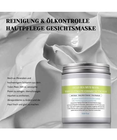 Face Mask - Dead Sea Mask - Clay Mask Face for Cleans Acne and Dark Spots Pores Reducing Face Masks Beauty 250 g - Buy Online on SooperMarket.com