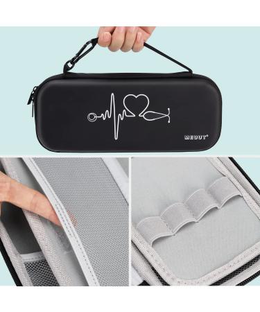 MEUUT 11pcs Nurse Stethoscope Case Kit - First Aid Bag with Penlights, Scissor, Bandage Wraps, Badge Holders - Nurse Accessories in Pu_black - Buy Online on SooperMarket.com