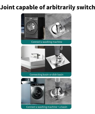 Saddgo Anti-Overflow Special Floor Drain for Washing Machine Special Connectors Pipe Sewer Deodorant Anti-Overflow Water Device - Buy Online on SooperMarket.com