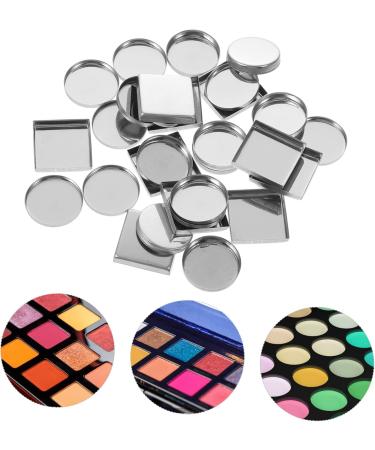 NOLITOY 30pcs Aluminum Empty Makeup Palette Pans - DIY Eyeshadow Metal Plates for Cosmetics - Buy Online on SooperMarket.com