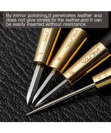 WUTA Diamond Stitching Awl with Ebony Blackwood Handle - Leather Craft Sewing Tool DIY Stitcher Taper 3mm - Handmade Sewing Kit (1pc) - Buy Online on SooperMarket.com