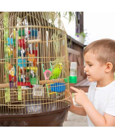 MQUPIN Large Bird Parrot Toys Colorful 22 Inch Wooden Blocks for African Greys, Amazons, Cockatoos and Macaws - Chew Toys for Large Parrots - Buy Online on SooperMarket.com