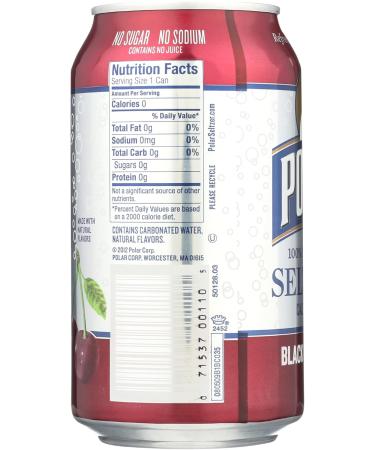 Buy Polar Seltzer Water - Black Cherry 12 fl oz | Refreshing Sparkling Water Delivered Internationally - Buy Online on SooperMarket.com