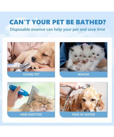 Wash Free Essence for Pets - Leave-in Conditioner & Dog Detangling Spray (2pcs) | Best Tangle Remover for Cats & Dogs - International Shipping Available - Buy Online on SooperMarket.com