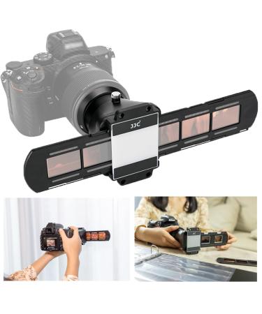 JJC Slide and Film Digitizing Adapter Kit for Negative Copying and Film Converting to Digital, Replaces Nikon ES-2 Photo Digitizer Converter for Select Canon Nikon Sony Marco Lenses Negative Digitizer Only