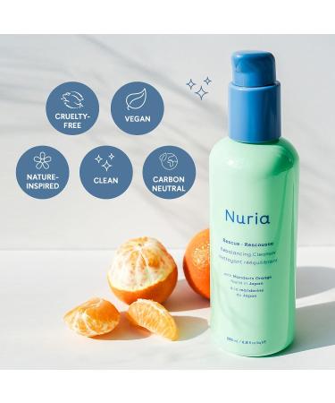 Buy Nuria Rescue Rebalancing Daily Facial Cleanser for Oily Skin - Mandarin Orange Face Wash 200mL | International Shipping Available - Buy Online on SooperMarket.com