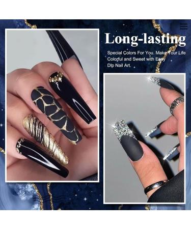 28g Acrylic Nail Powder Set for French Manicure - Black HJ-NAP016 - Buy Online on SooperMarket.com