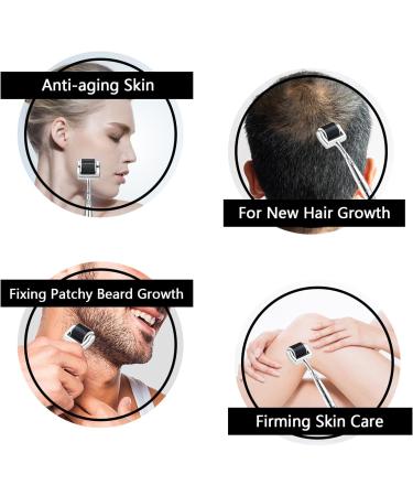 INCELLICE Derma Roller 1.5mm Beard and Hair Growth Roller for Men and Women 192 Real Individual Titanium Microneedling Roller for face - Buy Online on SooperMarket.com