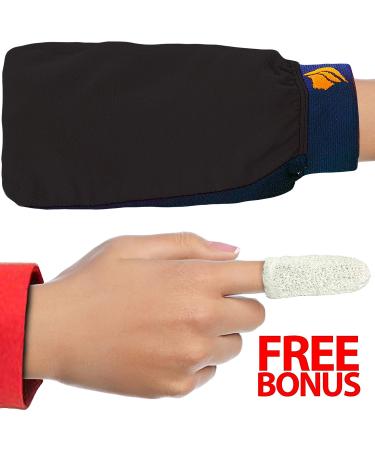 Premium Body Exfoliating Gloves Mitt for Dead Skin Removal | Self Tan Remover | Bath & Spa Scrub Glove - Buy Online on SooperMarket.com