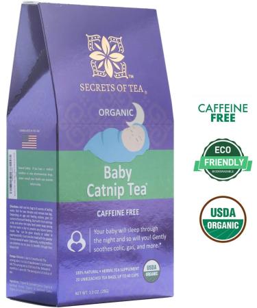 Secrets of Tea Catnip Colic Tea - USDA Organic Herbal Relief for Babies | Gas & Acid Reflux Relief, 20 Count - Buy Online on SooperMarket.com