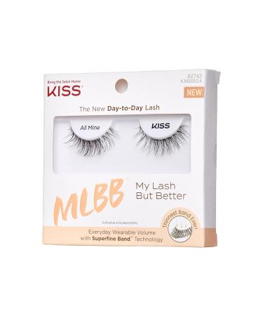 KISS My Lash But Better - 10mm False Eyelashes Contact Lens Friendly Reusable Strip Lashes Easy to Apply 1 Pair - Shop Now for International Shipping - Buy Online on SooperMarket.com