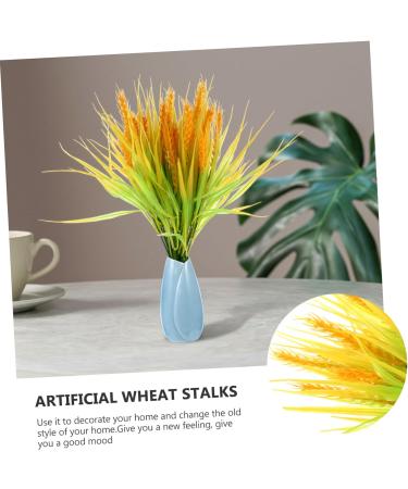 Zerodeko 4pcs Simulated Ears of Wheat Dried Wheat Stems Wheat Floral Arrangement Wheat Bouquets Fall Decorations Dry Flowers for Decoration Dried Wheat Sheaves Home Artificial Plastic Plant - Buy Online on SooperMarket.com