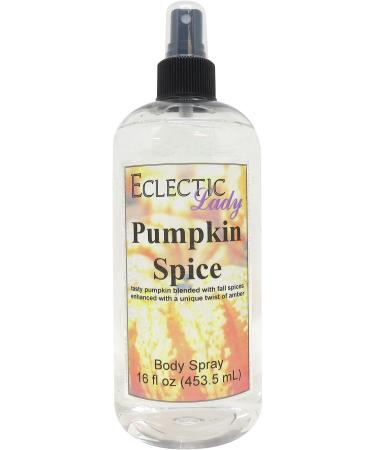 Pumpkin Spice Body Spray 16 ounces Body Mist for Women with Clean Light & Gentle Fragrance Long Lasting Perfume with Comforting Scent for Men & Women Cologne with Soft Subtle Aroma For Daily Use