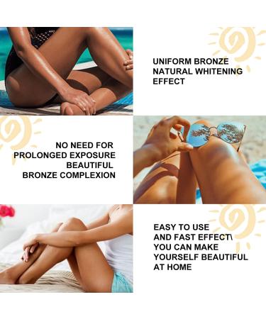 2pc Brown Tanning Gel & Cream Set | Tanning Accelerator for Natural Dark Tan | Outdoor Sun Protection | 50g (Soft Brown) - Buy Online on SooperMarket.com