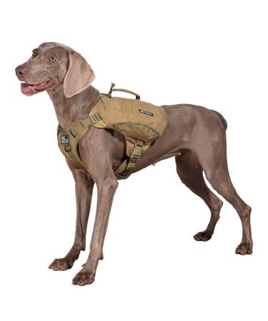 OneTigris CAMELUS Dog Backpack Tear Camping Hiking Dog Backpack for M/L Size Dogs (M Coyote Brown) M Coyote Brown