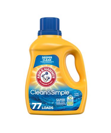 Arm & Hammer Clean & Simple 77 Loads Liquid Laundry Detergent 100.5 Fl oz