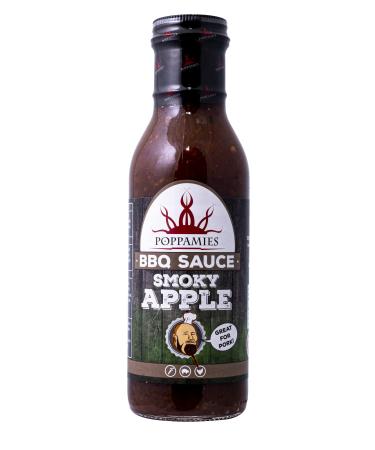 Poppamies BBQ Sauce Smoky Apple - Made from Smoked chili fresh apples - Spiciness 2/10-410g