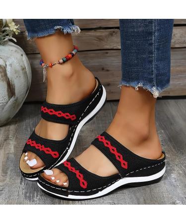 Orthopedic Arch Support Diabetic Walking Sandals - 2023 Women's Comfort Orthotic Wedge Sandals - Buy Online on SooperMarket.com