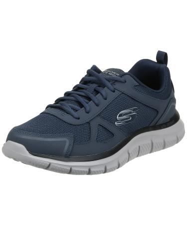 Skechers mens Track Scloric Oxford, Navy, 11.5 Wide US