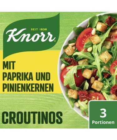Buy Knorr Salad Dressing Croutinos with Peppers & Pine Nuts - 25g Pack | International Shipping Available - Buy Online on SooperMarket.com