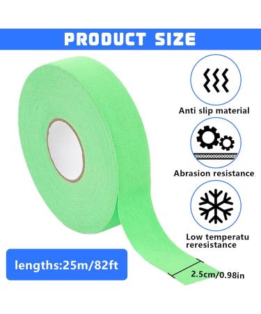 Ningyer 3 Rolls Ice Hockey Tape - Non-Slip Handle Grip for Hockey Tennis & Badminton Rackets (2.5cm x 25m) - Black/White/Green - Buy Online on SooperMarket.com